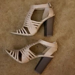 Beige Sandal Heels